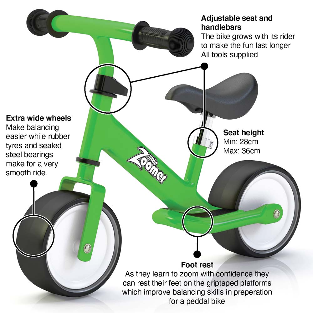 wide wheel balance bike